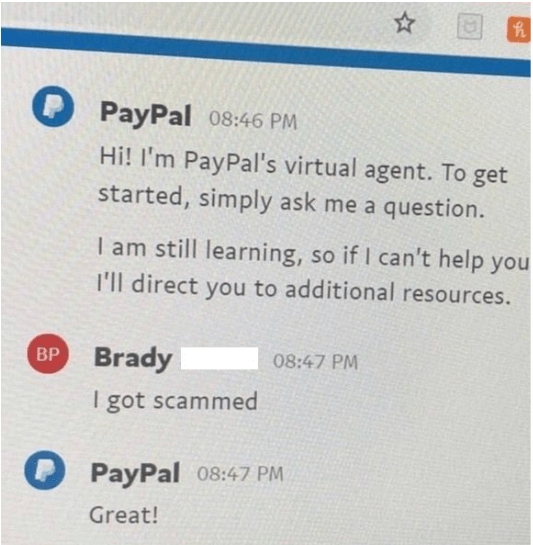 Paypal Chatbot