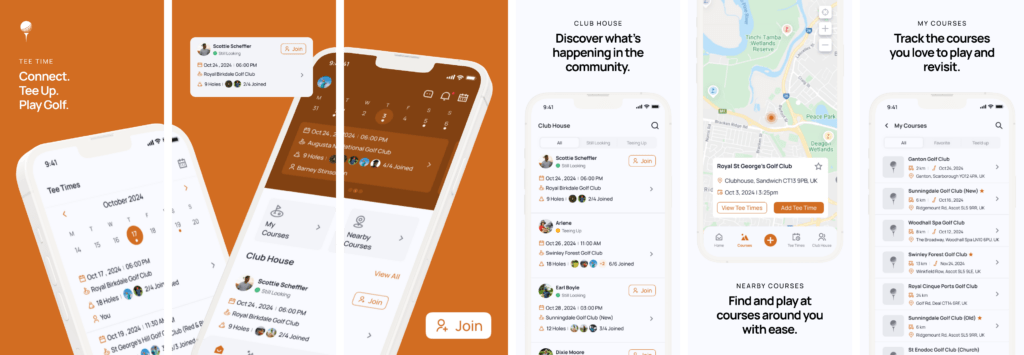 Tee Time: Social Golf App 2