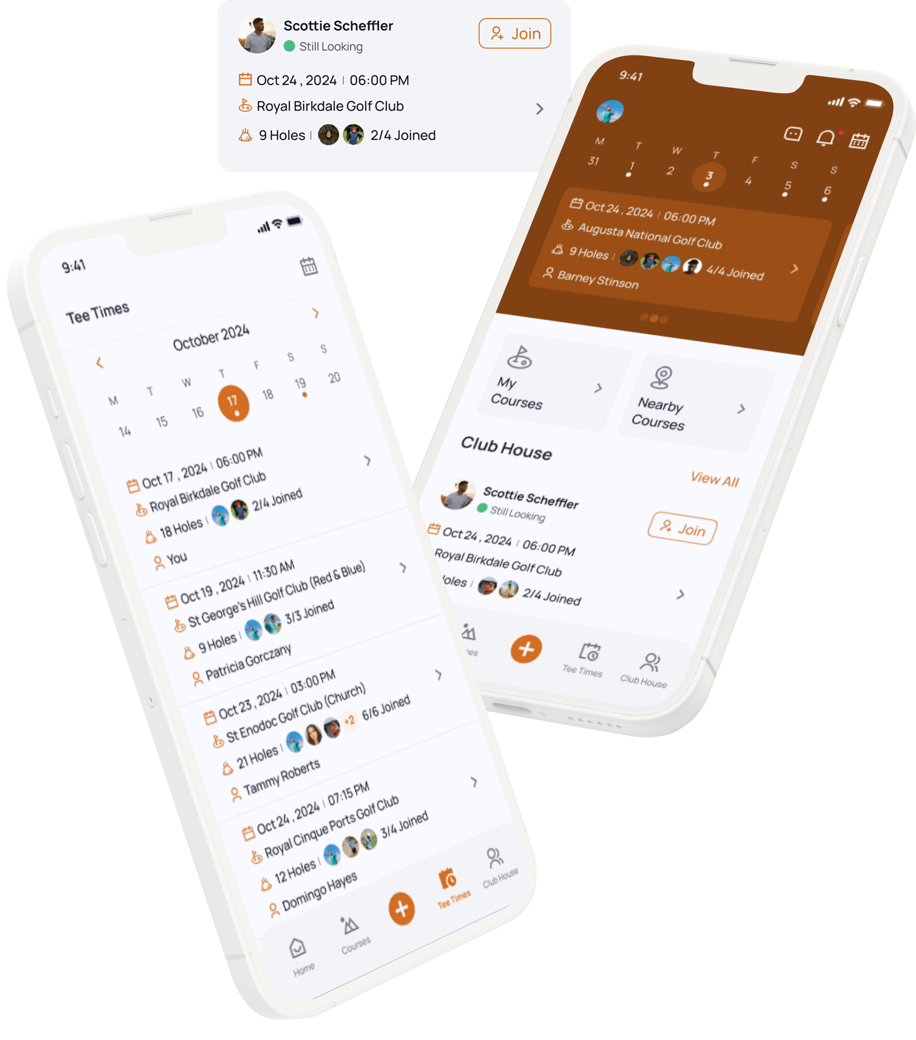 Tee Time: Social Golf App 1