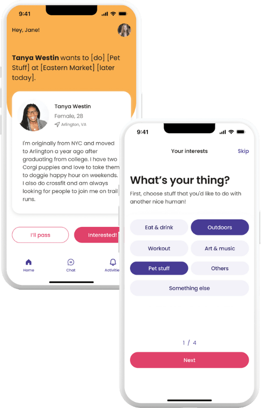 Social Activity Matching App for Real-World Connections 1