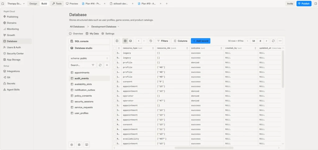 How to Make a Replit App HIPAA Compliant (Step-by-Step Guide) 3 Audit events marked success or denied, including denied attempts to access operator pages